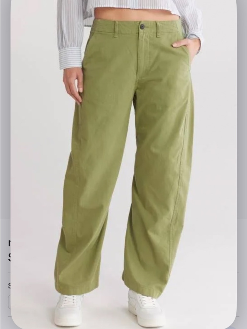 Olive Green Wide Leg Pants